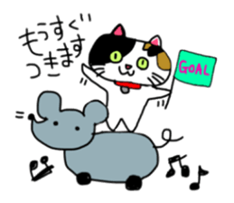A Tortoiseshell cat. sticker #14305873