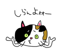 A Tortoiseshell cat. sticker #14305891