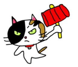 A Tortoiseshell cat. sticker #14305898