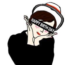 Kaori and funny companions sticker #14306057