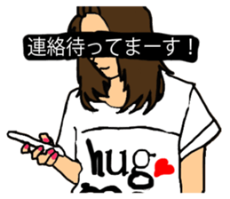 Kaori and funny companions sticker #14306065