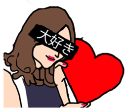 Kaori and funny companions sticker #14306066