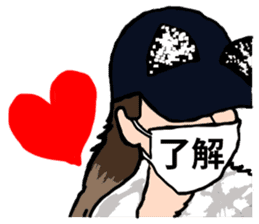 Kaori and funny companions sticker #14306072