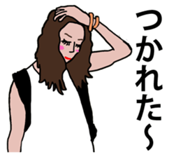 Kaori and funny companions sticker #14306087