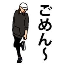 Kaori and funny companions sticker #14306093