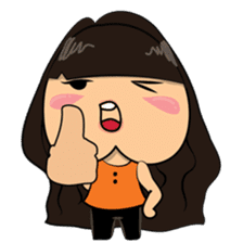 Chubby Asian Girl Sticker Pack sticker #14306148