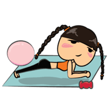 Chubby Asian Girl Sticker Pack sticker #14306149