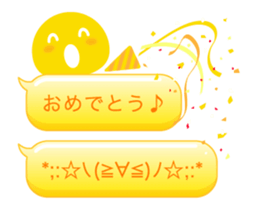 Colorful text and face 2 (Animated) sticker #14306198