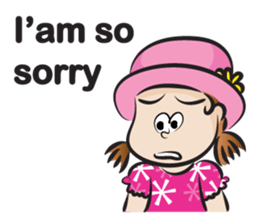 The fierce girl & hat sticker #14306599