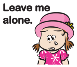 The fierce girl & hat sticker #14306601