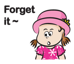 The fierce girl & hat sticker #14306602