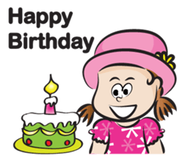 The fierce girl & hat sticker #14306603