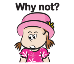 The fierce girl & hat sticker #14306605