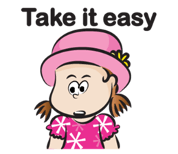 The fierce girl & hat sticker #14306607