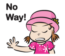 The fierce girl & hat sticker #14306609