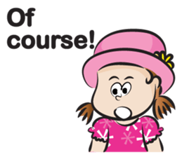 The fierce girl & hat sticker #14306610