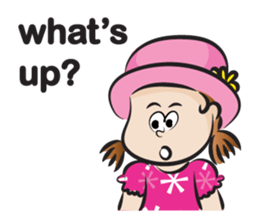 The fierce girl & hat sticker #14306611