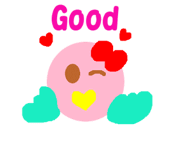 Pink cute bird sticker #14307730