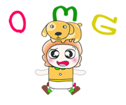 ...Mr. Tamura and dog..^_^ sticker #14307853