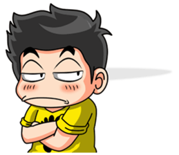 Young yellow jersey 2 sticker #14307993