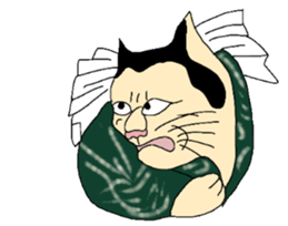 Cat Ukiyoe sticker #14308129