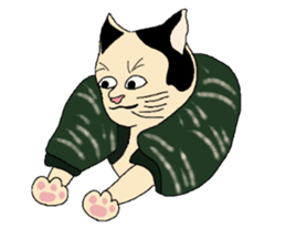 Cat Ukiyoe sticker #14308131