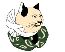 Cat Ukiyoe sticker #14308133