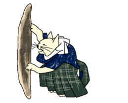 Cat Ukiyoe sticker #14308137