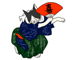 Cat Ukiyoe sticker #14308138