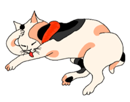 Cat Ukiyoe sticker #14308141