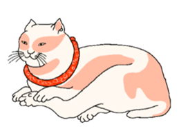 Cat Ukiyoe sticker #14308143