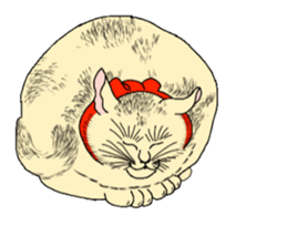 Cat Ukiyoe sticker #14308146