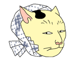 Cat Ukiyoe sticker #14308150
