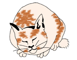 Cat Ukiyoe sticker #14308156