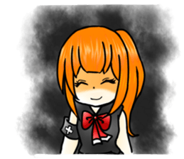 Black and white twins sticker #14308584