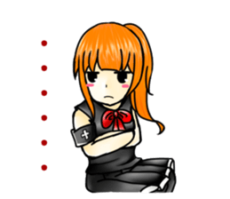 Black and white twins sticker #14308585