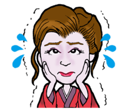 Japanese Popular drama actress KANA by GEKIDAN MIYAKO sticker #14308681