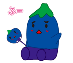 Eggplant fairy sticker #14309487