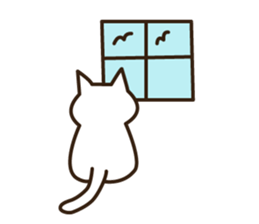 Cat, sometimes cream sticker #14309879