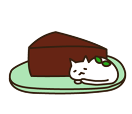 Cat, sometimes cream sticker #14309888