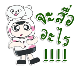 ..Mr. Hiroshi and cat.. ^_^ sticker #14309920