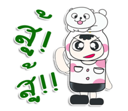 ..Mr. Hiroshi and cat.. ^_^ sticker #14309936