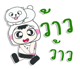 ..Mr. Hiroshi and cat.. ^_^ sticker #14309951