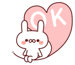 Favorable degree rabbit New Years! sticker #14311518