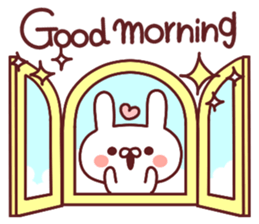 Favorable degree rabbit New Years! sticker #14311524