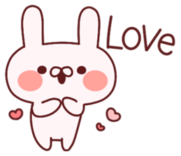 Favorable degree rabbit New Years! sticker #14311526