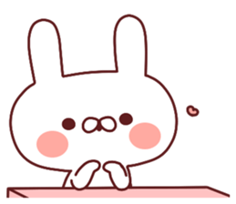 Favorable degree rabbit New Years! sticker #14311533