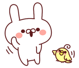 Favorable degree rabbit New Years! sticker #14311535