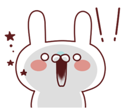 Favorable degree rabbit New Years! sticker #14311545