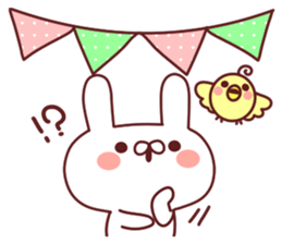 Favorable degree rabbit New Years! sticker #14311550